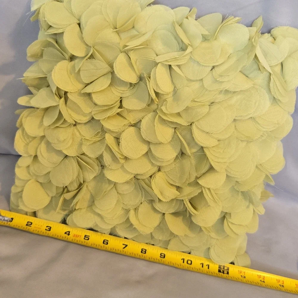 Pier 1 Green Floral Petal Throw Pillow 13